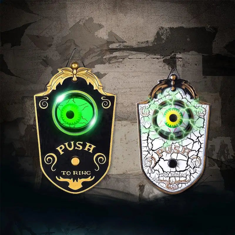 Halloween Decoration One-eyed Doorbell Horror Props Ghost's Day Glowing Home Hanging Electric Luminous Sounding Eyeball Doorbell Lootquake LLC