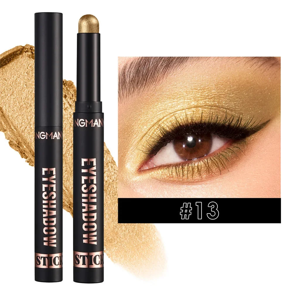 1PC Waterproof Pearlescent Eyeshadow Pencil Stick 8 Colors Lasting Glitter Shimmer Eye Shadow Highlighter Pen Eyes Makeup Tools Lootquake LLC