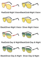 2024 UV400 Polarized Sunglasses Men Women Outdoor Discoloration Eyewear Men Trendy Photochromic Night Vision Sun Glasses