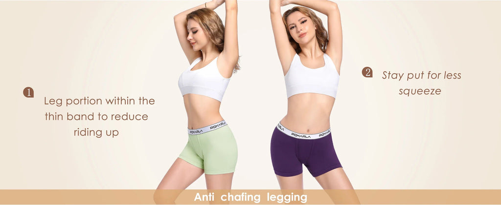 POKARLA 4PCS Women’s Cotton Boxer Underwear Ladies Soft Safety Panties Female Breathable Inseam Briefs Set Boy Shorts Plus Size Lootquake LLC
