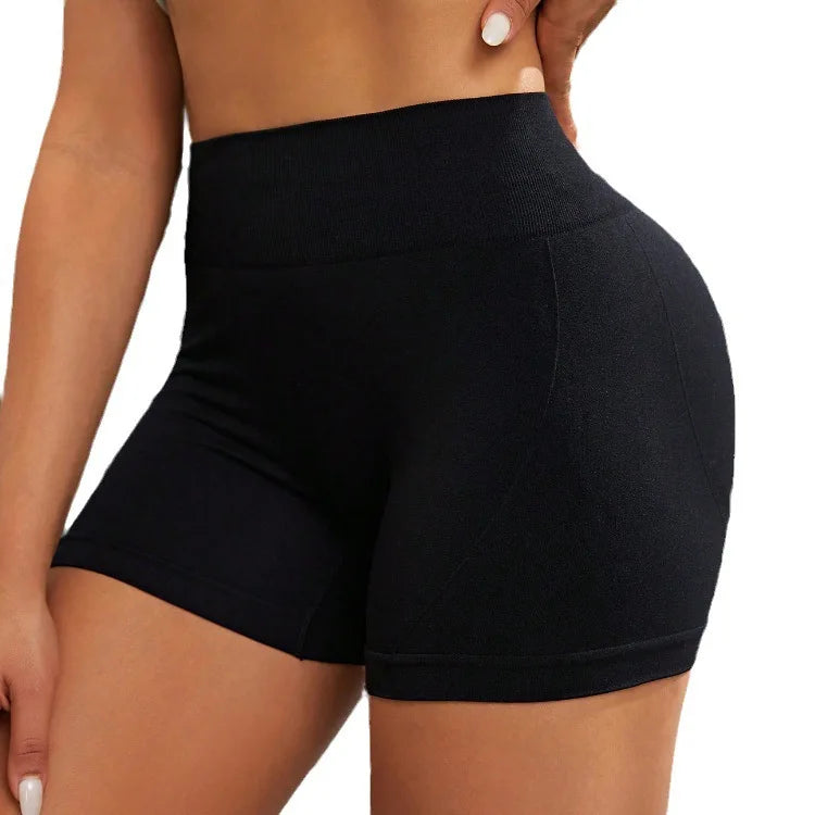 ChicFlex Women's High-Waist Cycling Yoga Shorts THRIXINE