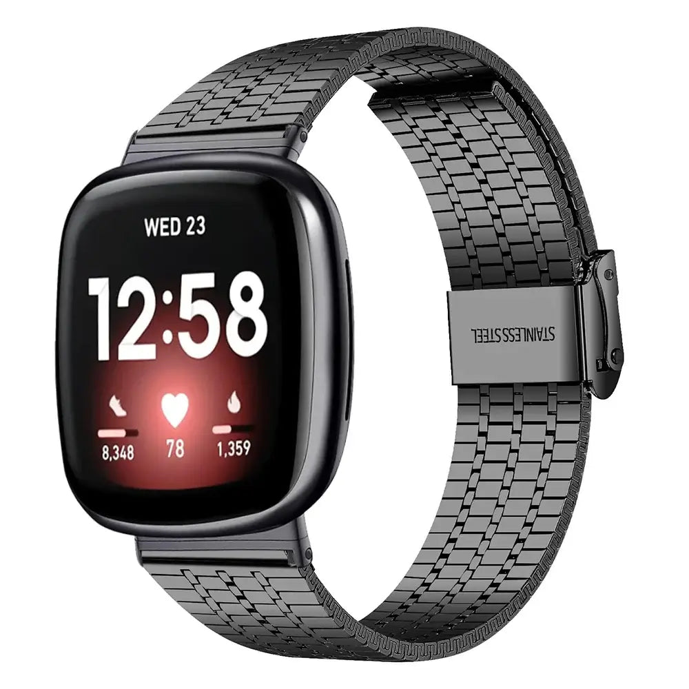 Fitbit Versa & Sense Steel Mesh Band - Sleek and Stylish - SJB-DIAMOND ELITES