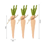3/1pcs Nov Woven Easter Carrots Ornaments Hanging Pendant for Easter Home Decorations Supplies 2023 Kids Easter Favors Gifts Toy Lootquake LLC