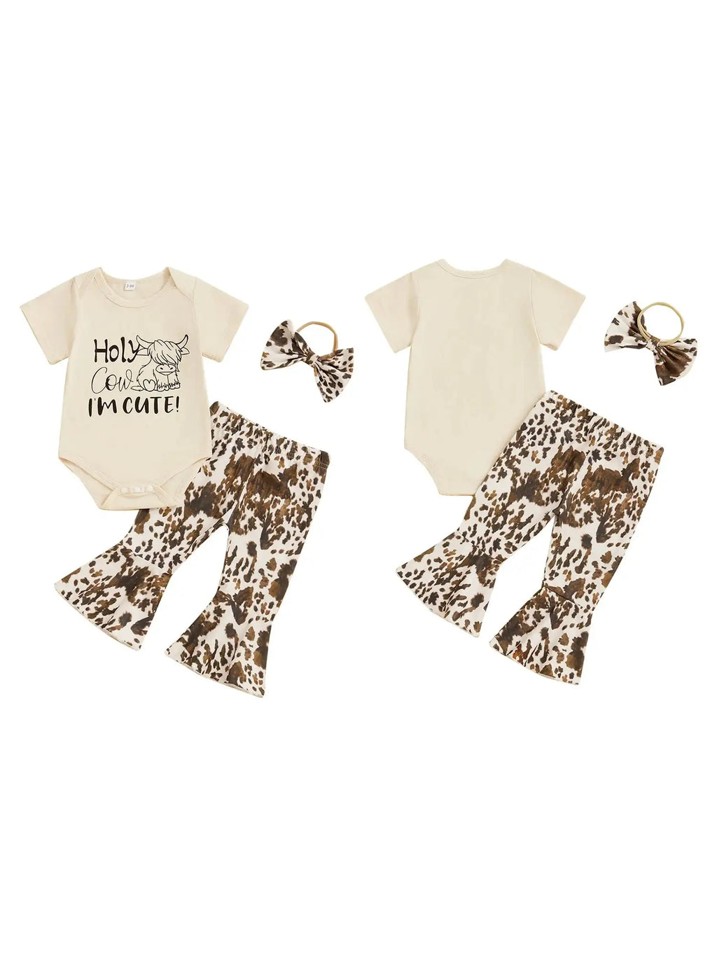 Toddler Girls Cute Summer Set Sleeveless Floral Print Romper with Ruffle Trim and Matching Bow Headband Adorable Outfit for