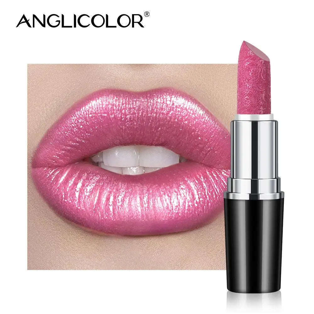 Fine Glitter Lipstick, Quicksand Gold Lipstick Non-sticky Non-fading Lipstick Pearlescent Long-lasting Silky Mermaid Lipstick Lootquake LLC