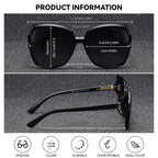 BARCUR Women’s Gradient Butterfly Frame Polarized Fashionable Sunglasses – Trendy Elegant Large PC Elliptical Design with UV400 Protection for Summer Travel Beach Shopping & Summer Style – White Gift Box Included Stevvex
