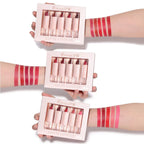 5 Pcs  Matte Lipstick Sets Lip Gloss Moisturizing Long-lasting Easy Makeup Fashion Classic Shades For Daily Date Exquisite Gift Lootquake LLC