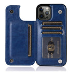 Wallet Stand Cover Flip Leather Case For iPhone 14 Pro Max 13 Pro Max 12 Pro Max 11 Pro Max Soft PU Leather Card Case With Kickstand Slim Double Magnetic Clasp Protective Cover Stevvex