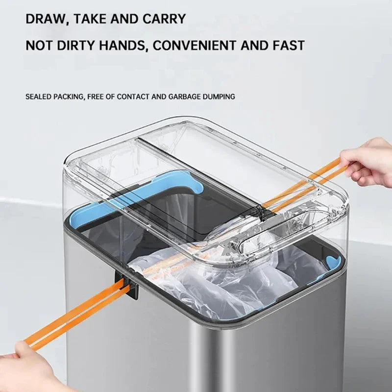 Smart Trash Can 20 liters Large Capacity Wastebasket Stainless Steel Kitchen Garbage Bin 15 liters Automatic Sensor Trash Bin Lootquake LLC
