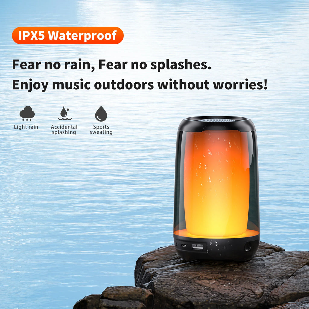 QERE Bluetooth Speaker with Hi-Res 5W Audio,Wireless HiFi Portable Speaker IPX5 Waterproof,Outdoor Multiple connection modes, Lootquake LLC