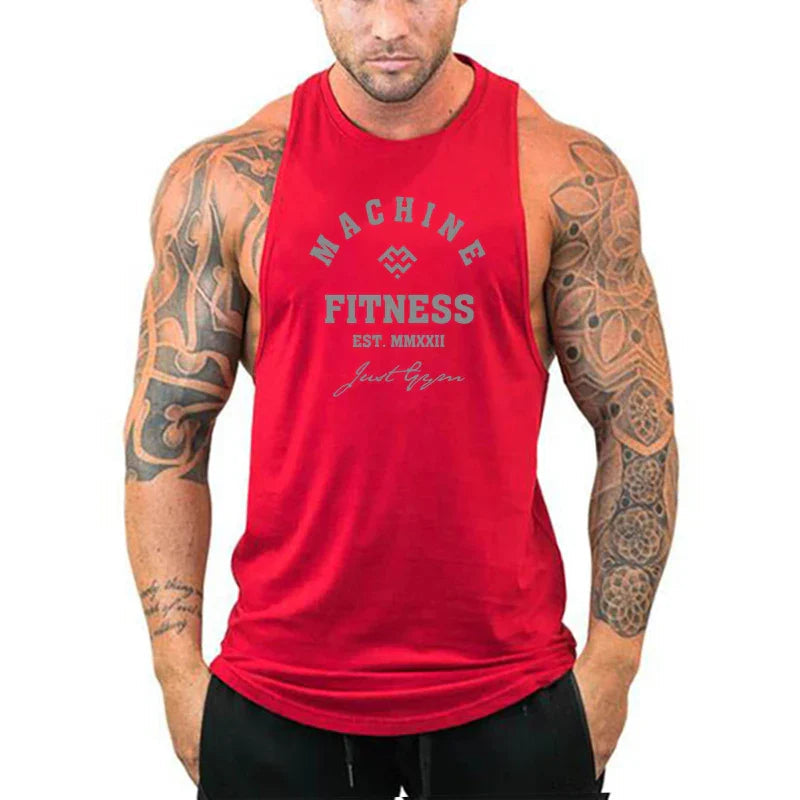 FlexFit Muscle Tank: Men's Cotton Workout Vest THRIXINE