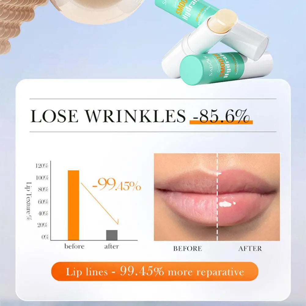 Hyaluronic Acid Lipstick Lips long-lasting Moisturizing Nourishing Soothing Dryness Brightening Lip Balm Beauty Skin Care Lootquake LLC