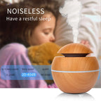 2024 Home Mushroom Head Bedroom Air Purifier USB Desktop Nebulizer Wood Texture Personalized Aromatherapy Machine Humidifier Lootquake LLC