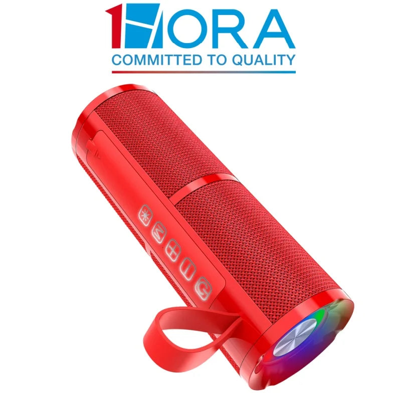 1HORA Bluetooth Speaker Portable Outdoor Portable Wireless Speaker with 2 RGB Light Modes 4 Hours Playtime 2400mAh Type C Charg Lootquake LLC