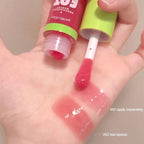 Glitter Lip Gloss Lip Plumper Moisturizing Makeup Nutritious Liquid Lipstick Transparent Cherry Mineral Non-stick Cup Lip Oil