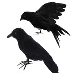 Halloween Decoracion Simulation Black Crow Raven Bird Repellent Pest Control Pigeon Repellent Event Party Bar Decoration Lootquake LLC