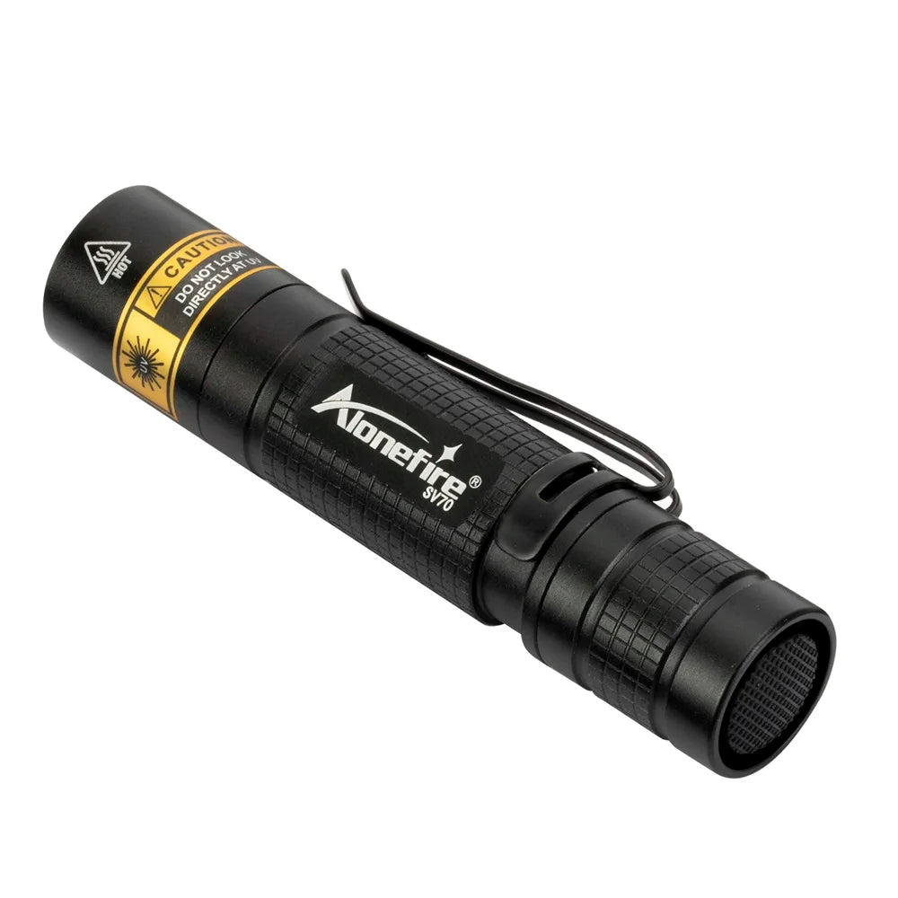 365nm/395nm Uv flashlight Invisible Blacklight Ultraviolet Torch PenLight Money Pet Stains Money Marker Checker Use AA battery Lootquake LLC