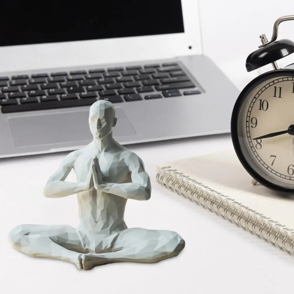 Yoga Man Meditating Abstract Statues Sculptures Yoga Figurine Nordic Living Room Home Decor Decoration Desk Ornaments Decor  ﻿