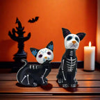 Halloween Home Decorations Dog Cat Ornament Spooky Halloween Haunted House Decor Ghost Cat Dog Ornament Sculpture for Home Lootquake LLC