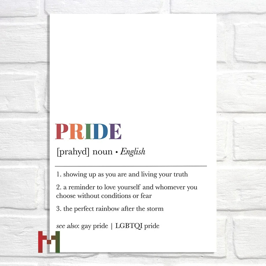 Abstract Pride Art Canvas Print Wall Decor LGBT Home Art Pi-Mart