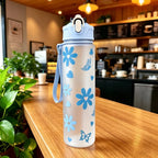 800ml/27oz Large Capacity Sports Water Bottle Leak Proof Plastic Drinking Cup With Time Scale Suitable For Travel Fitness Sports