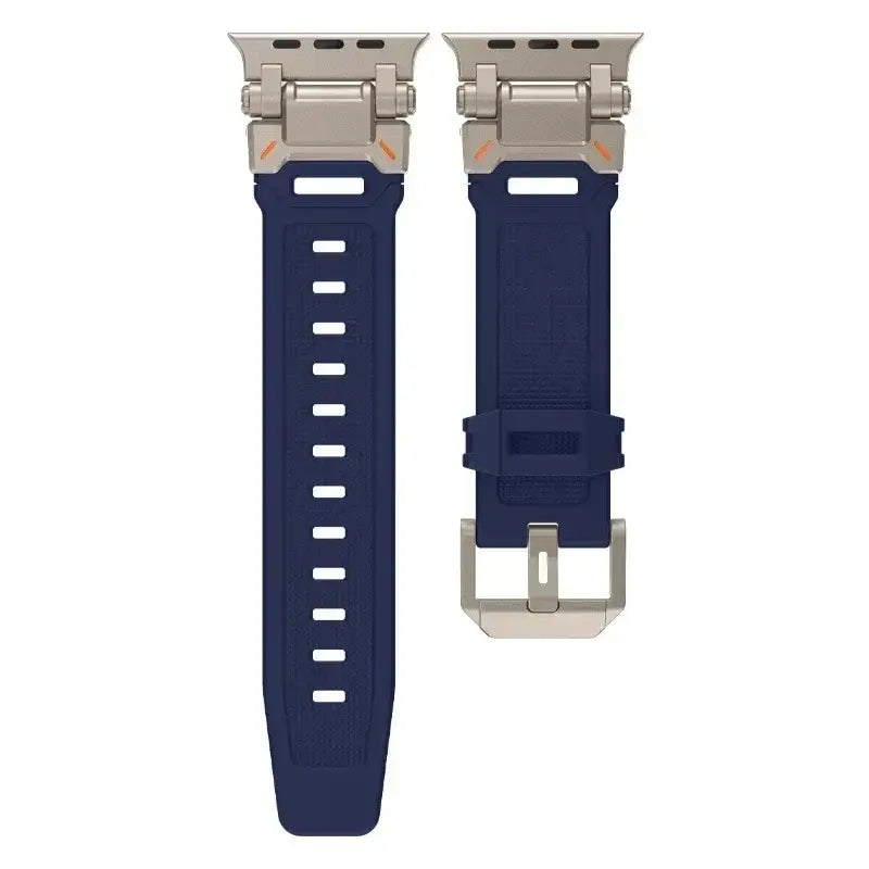 Apple Watch Silicone Metal Band - Premium Durable Strap - SJB-DIAMOND ELITES