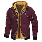 ChillGuard Men's Hooded Jacket - Stylish Two-in-One THRIXINE