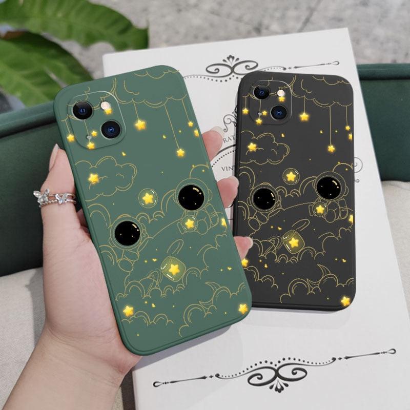 Astronaut Phone Case For Iphone 14 13 12 11 Pro Max Mini X Xr Xs Max Se2020 8 7 Plus 6 6s Plus Cover Heavy Duty Hybrid Protection Cover Stevvex