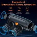 Dushoo Bluetooth Speaker Fm Voice Broadcasting Portable Subwoofer Wireless Speaker Dual Speaker Stereo Outdoor Tfusb Playback Lootquake LLC