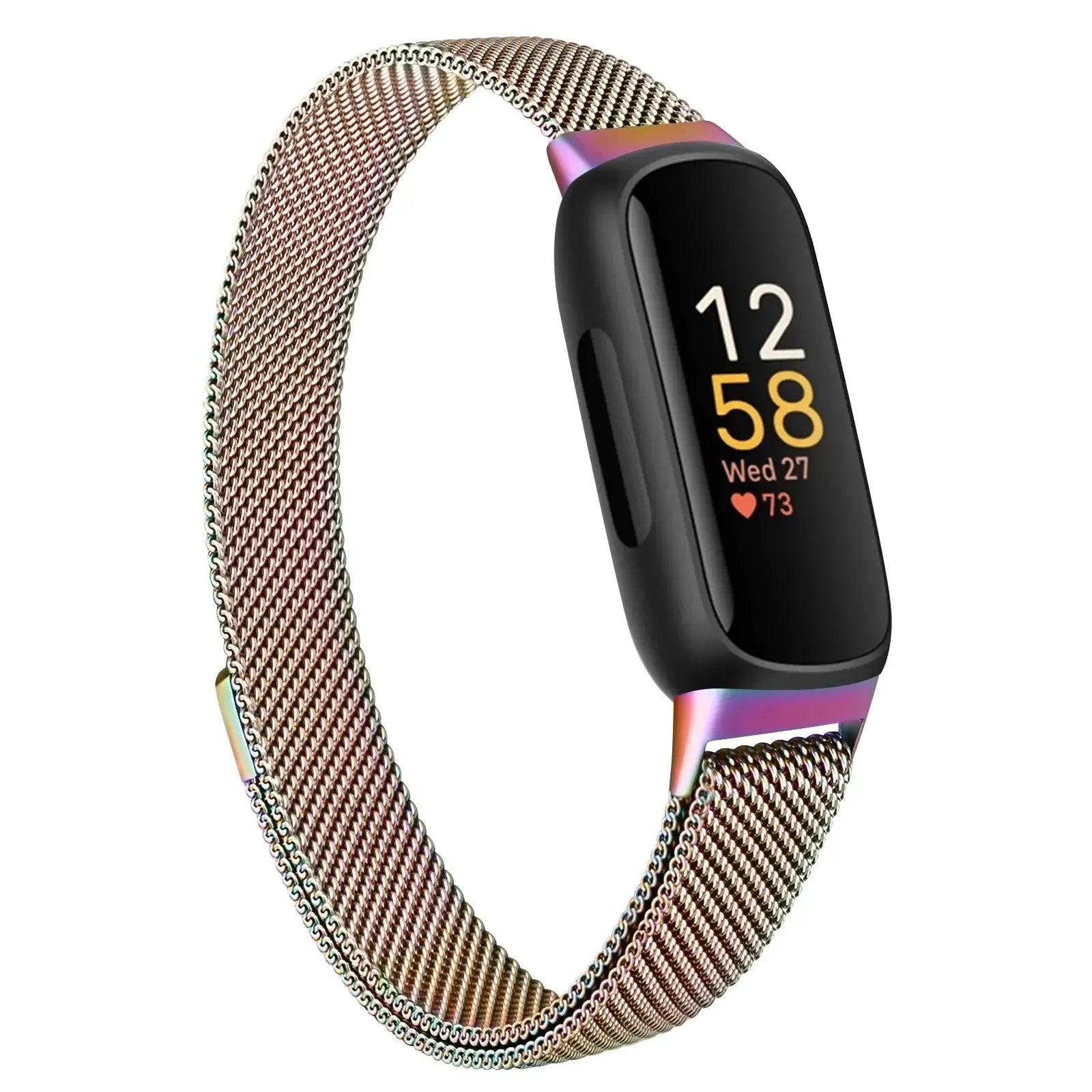 Fitbit Inspire 3 Metal Magnetic Loop Band – Stainless Steel Mesh Strap BandsCo Straps