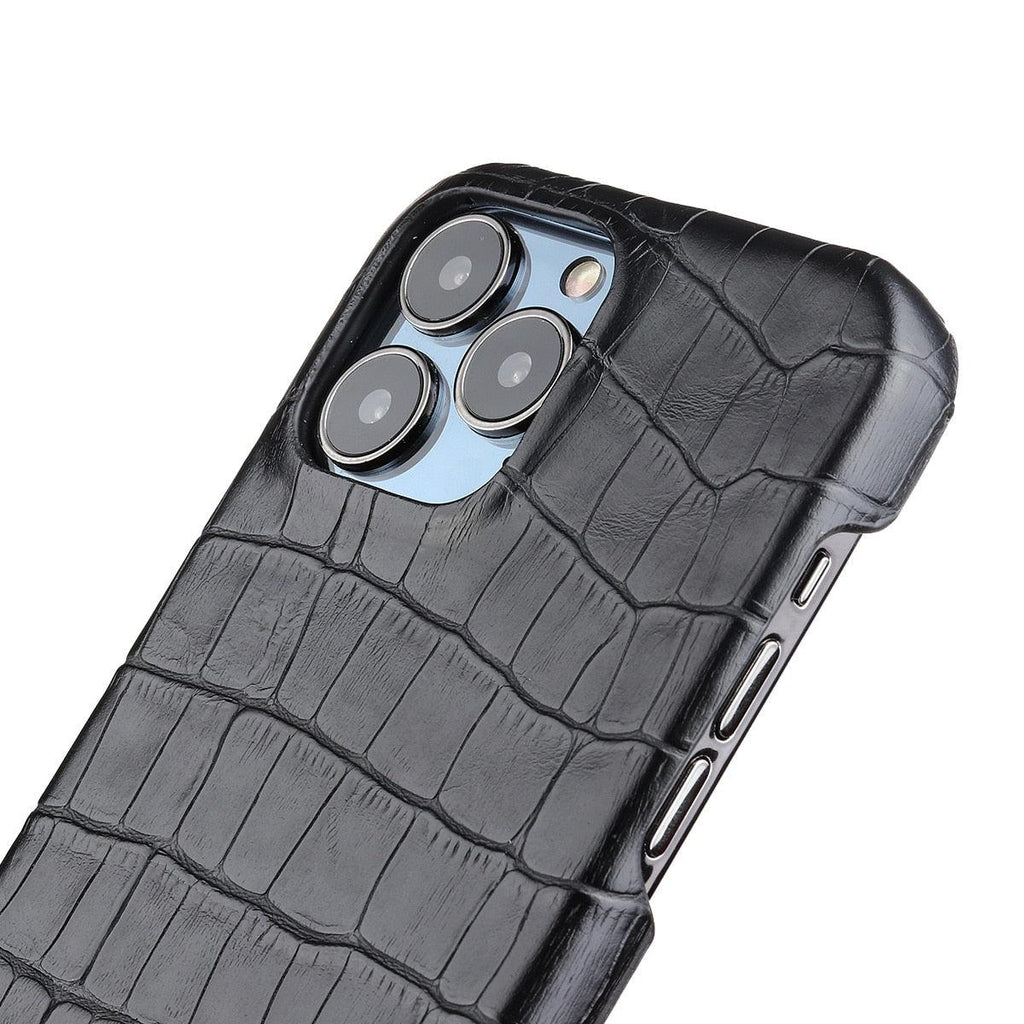 Unique Leather Case For iPhone 13 14 11 12 Pro Max XR X XS Strong Hard Shockproof Cover Green Leather Cover Classic Fashion Case for iPhone Protective Case Stevvex