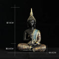 Hand Made Thailand Buddha Statue, Large Buddha Sculpture Green Resin, Buddhism, Hindu, Fengshui Figurine, Meditation, Home Deco