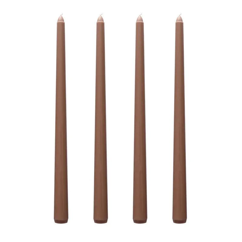 30CM Taper Candle 4 Pack - Home Interior Long Burning Dripless and Smokeless Candles Unscented - Valentines Candles for Home Lootquake LLC