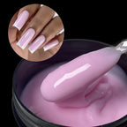 Jillnails 100g Glitter Shimmer Milky Hard Gel Builder Nail for Nails ExtensionsRoyal Blue Pink  UV LED Camouflage  Selfleveling Lootquake LLC