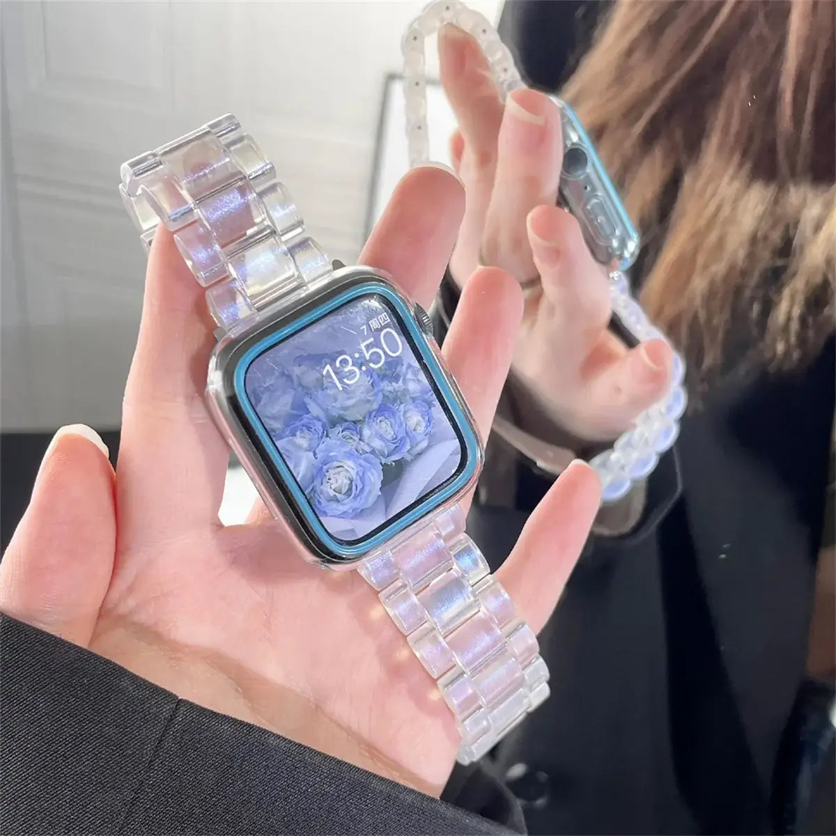 Apple Watch Resin Strap - Stylish, Durable Design - SJB-DIAMOND ELITES