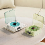 Turntable Bluetooth Speaker With LED Ocean Clock,Hi-Fi Mood Light Audio System For Home Decor & Birthday Gifts Lootquake LLC