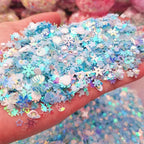 Luminous Nail Glitter Sequin Polymer Clay Mixed Flower Gillter Sequin Fluorescent Flake Glow In The Nail Art Manicure Decor Lootquake LLC