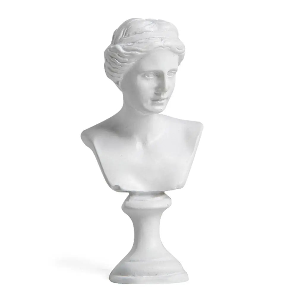 Miniature Desktop Ornament Home Decor Gypsum Portraits Greek Mythology Figurine Famous Sculpture Plaster Bust Statue Lootquake LLC