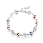 Fashion charm 925 Sterling Silver Bracelet for man woman Twisted rope chain fine jewelry Wedding party Christmas gift Lootquake LLC