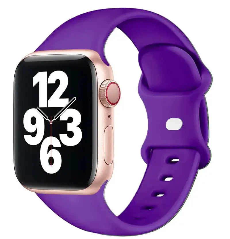 Apple Watch Silicone Band - Soft Waterproof Flexible Strap - SJB-DIAMOND ELITES
