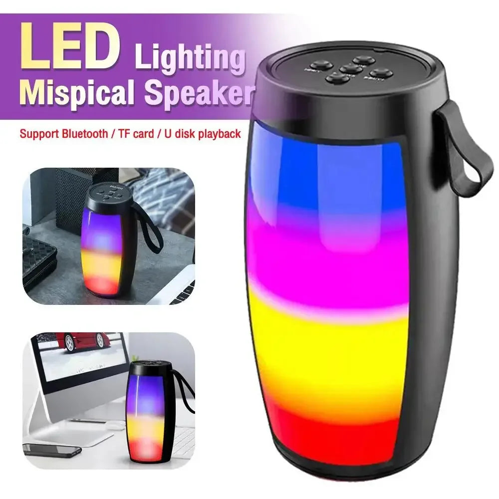 S12 Wireless Bluetooth Speakers Powerful Portable Sound Box Subwoofer Car Audio Bass MP3 Player Sound System LED Lights Lootquake LLC