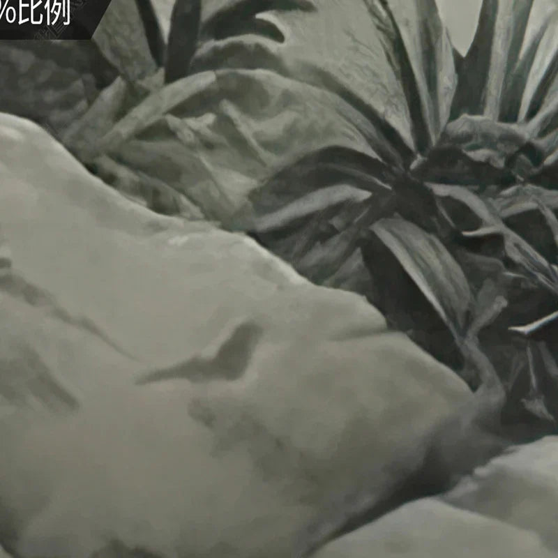 Tropical Green Plants Coconut Trees Distant Mountain Birds 3D Mural Wallpaper Restaurant Clubs KTV Bar Modern Personality Murals Lootquake LLC