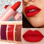 5 Pcs  Matte Lipstick Sets Lip Gloss Moisturizing Long-lasting Easy Makeup Fashion Classic Shades For Daily Date Exquisite Gift Lootquake LLC