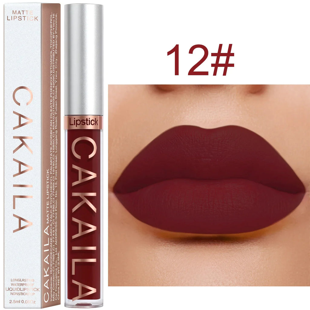 18 Color Lipstick Matte Non-stick Cup Waterproof Lip Gloss Lootquake LLC