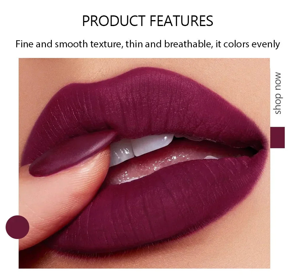 5 in 1 Lipstick Set Lightweight Matte Velvet Long Lasting Combination Lipstick Nourish Moisturizing Professional Lipliner Makeup Lootquake LLC