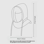 1pc Unisex Winter Balaclava - Windproof Knit Hood with Drawstring, Warm Motorcycle Headgear for Cold Weather,Ski Mask