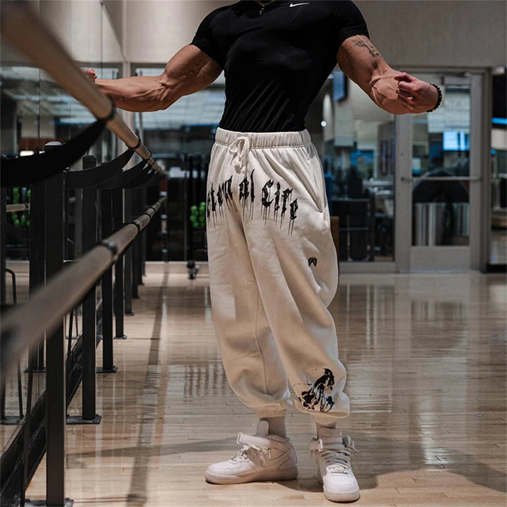EquinoxFlex Men's Cotton Gym Joggers THRIXINE