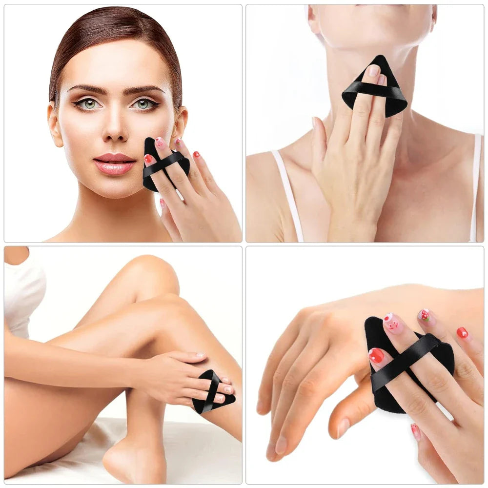 2/3/5/6/12Powder Puff Face Makeup Soft velvet Triangle Powder Puff For Loose Powder Setting Powder Makeup Foundation Beauty Gift Lootquake LLC