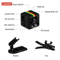 Lenovo Mini 1080P HD Camera 4K Portable Small Nanny Cam Video Voice Mini Dv Recorder Indoor Covert Security Camera Office Home