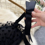 SINGREINY High Quality A Line Mesh Long Dress Spaghetti Strap Sleeveless Sheath Sundress 2023 Women Fashion Dot Print Maxi Dress